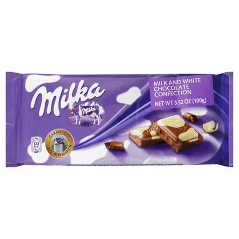 Milka Milk & White Chocolate Confection Bar - Shop Candy at H-E-B