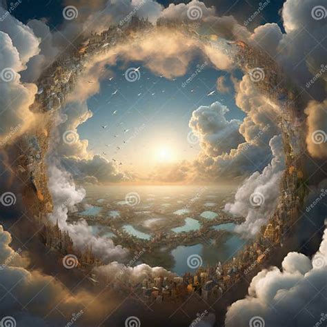 Circles of heaven stock illustration. Illustration of organic - 275757644