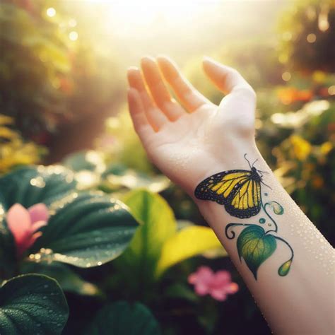 Yellow Butterfly Tattoo: Adding Vibrance and Symbolism to Your Skin ...