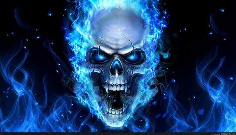 🔥 [16+] Blue Skull Fire Wallpapers | WallpaperSafari