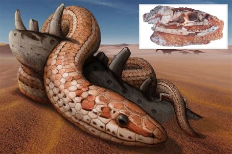 Skull of extinct ancient snake with two LEGS like Bible's 'Garden of Eden' serpent discovered in ...