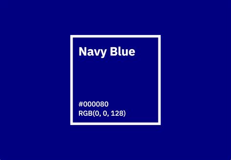 Navy Blue Color - Hex, RGB, CMYK, Pantone | Color Codes - U.S. Brand Colors