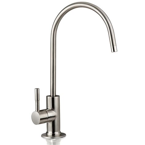 ISpring GA1-BN Drinking Water Faucet in Brushed Nickel Brushed Cold Water Dispenser with Hi-Arc ...