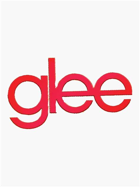 "Glee logo" Sticker by crystalsinclair | Redbubble