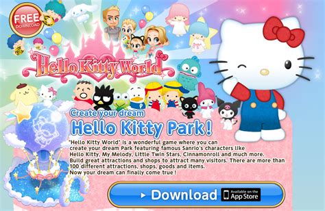 Create and Visit Your Dream Amusement Park in Hello Kitty World