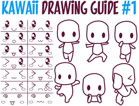 kawaii emotions – How to Draw Step by Step Drawing Tutorials