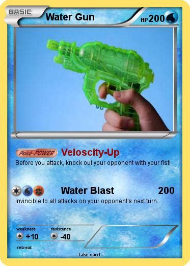 Pokémon Water Gun 28 28 - Veloscity-Up - My Pokemon Card