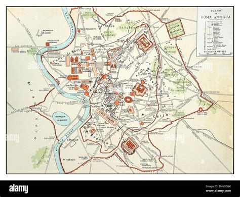 Ancient Rome map Stock Photo - Alamy