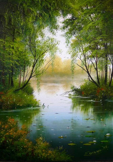 Pin by Rose Bray on Beautiful lamdscapes | Landscape art, Landscape paintings, Nature art painting