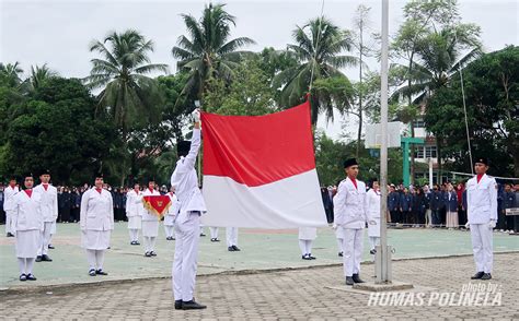 Upacara Bendera Peringatan Hari Pahlawan Ke 77 - Politeknik Negeri Lampung