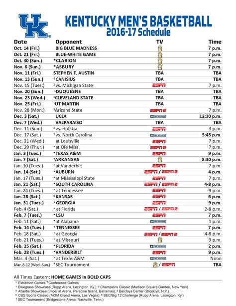 The Kentucky Basketball Schedule is Complete - On3