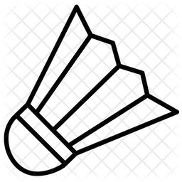 Badminton Shuttle Icon - Download in Line Style