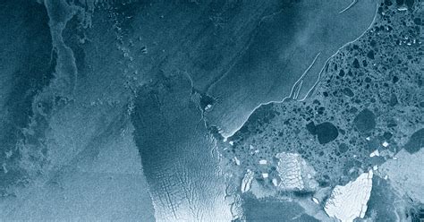 Animation of Giant Iceberg Collision as Seen From Space | WIRED