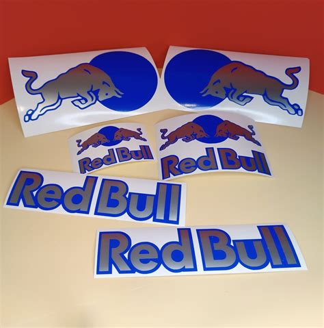 Red Bull Helmet Replica Sponsor Kit Game AGV Helmet Stickers Shoei Sticker Kit Redbull ...