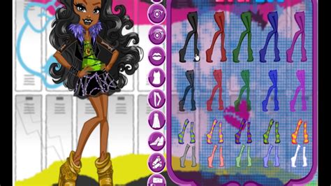 monster high dress up games - YouTube