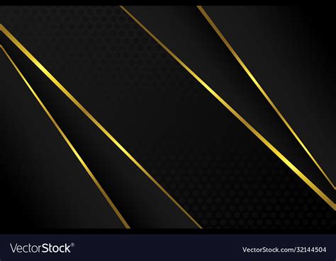 Abstract background black gold Royalty Free Vector Image