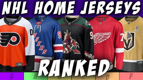 Ranking Every NHL Home Jersey 2023-24 | NHL Tier Lis