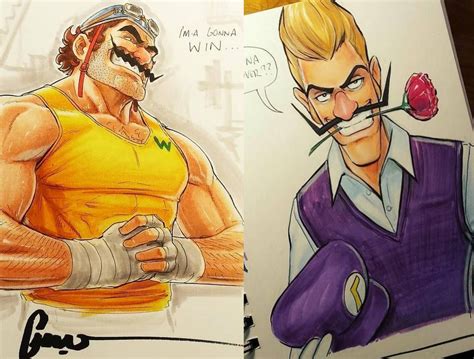 Wario and Waluigi - Illustration by zack-awesome - on DeviantArt - | Super mario art, Mario fan ...