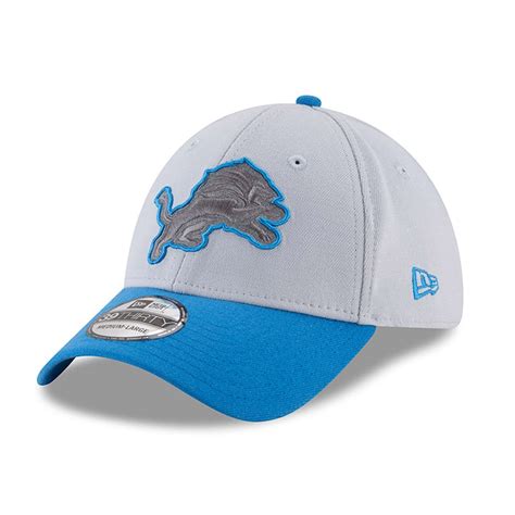 Men's New Era Gray Detroit Lions Thanksgiving Sideline 39THIRTY Flex Hat