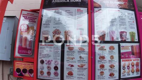 Dunkin Donuts Drive Thru Menu 2022