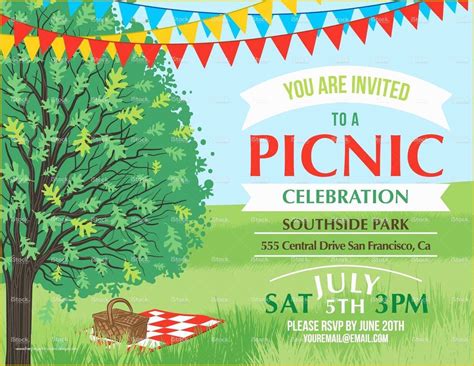 Free Picnic Invitation Template Of Summer Picnic and Bbq Invitation ...