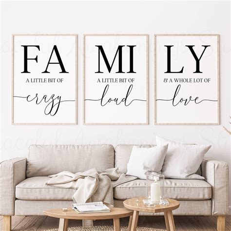 Family Sign Family Wall Art Decor Family A Little Bit of - Etsy