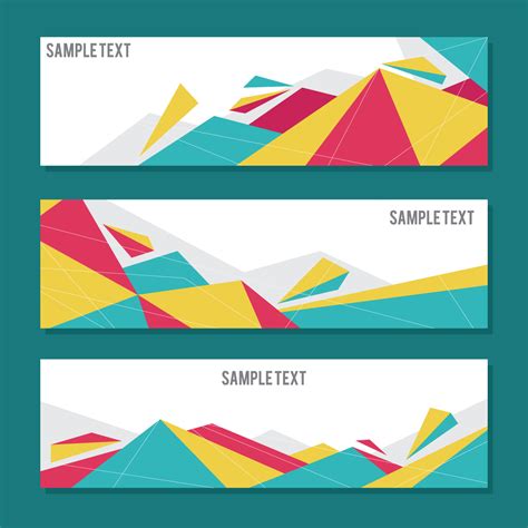 Simple Elegant Geometric Banners 195004 Vector Art at Vecteezy