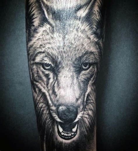 60 Coyote Tattoos For Men - Canis Latrans Design Ideas