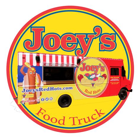 Joeys Red Hots Food Truck Logo - Joey's Red Hots & Pizza