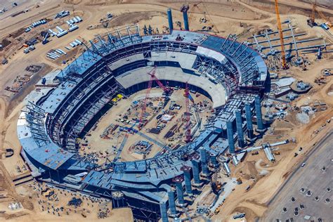 Rams-Chargers Stadium Construction in Inglewood is at 40% Completion – Teate Construction & Design