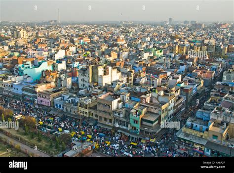 Delhi skyline from jama masjid hi-res stock photography and images - Alamy