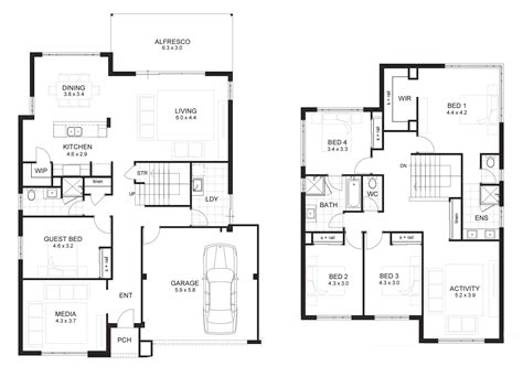 plan with double garage ideas about storey house plans side doors pacific building company ...