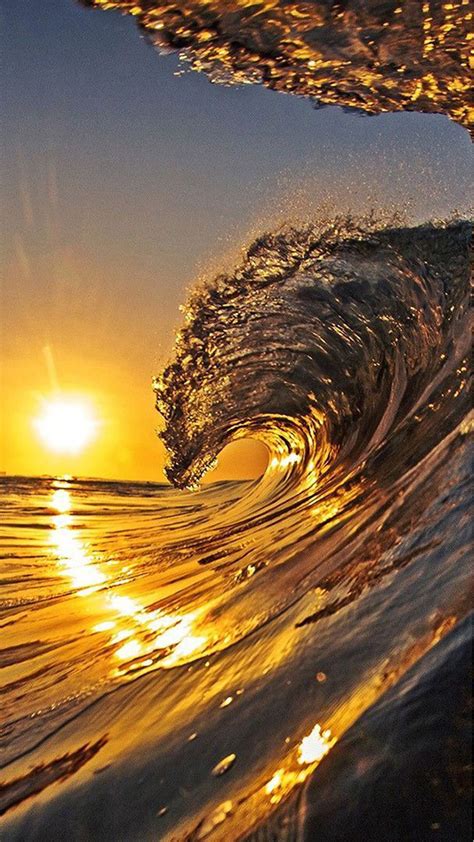 Sunset Waves | Sunset pictures, Landscape photography nature, Sunset wallpaper