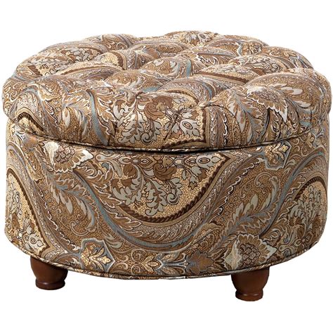 HomePop Large Tufted Round Storage Ottoman, Multiple Colors - Walmart.com