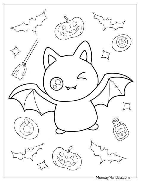 20 Bat Coloring Pages (Free PDF Printables)