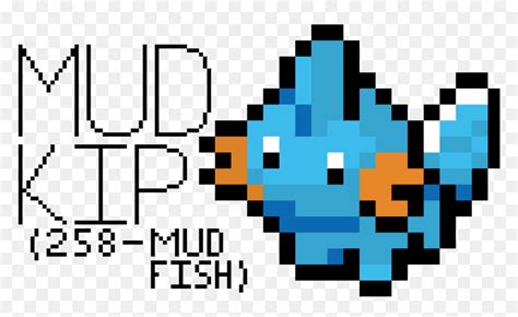 Mudkip Pixel Art Grid / 1000 x 947 png 16 kb.