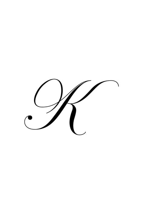 Free Cursive Letters Printable: Royal Fancy Capital K