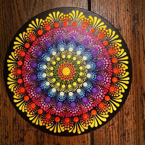 Mandala Painted Rocks, Mandala Rock Art, Mandala Canvas, Mandala Art Lesson, Mandala Rocks ...