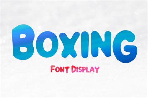 Boxing Font Digital Font Download