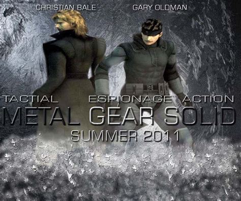 Metal Gear Solid movie poster by videogamemoviemaster on DeviantArt