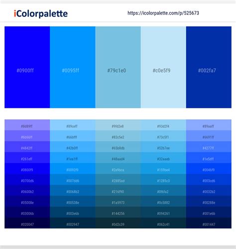 21 Latest Color Schemes with Blue And Dark Blue Color tone combinations | 2024 | iColorpalette