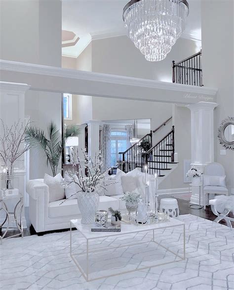 All white living room 😍 | White living room decor, Turquoise living ...