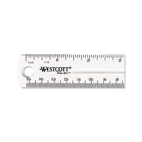 Westcott 6 Clear Ruler - ACM45016 - Shoplet.com