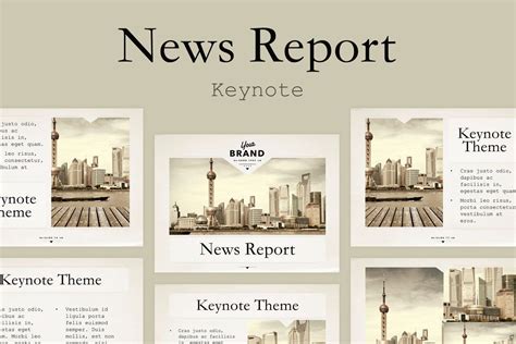 News Report Keynote Template | Presentation Template 75438