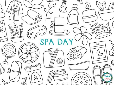 Spa Clipart Black And White