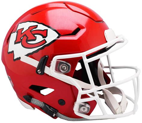 Kansas City Chiefs Helmet Riddell Authentic Full Size SpeedFlex Style ...