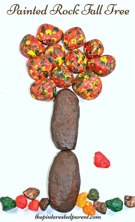 Painted Rock Autumn Trees – The Pinterested Parent