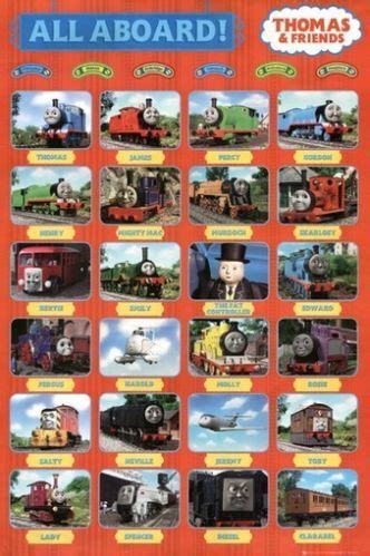 THOMAS AND FRIENDS POSTER All Aboard - Collage 24X36 | eBay | Thomas and friends, Thomas the ...