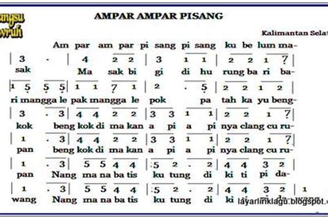 Contoh Lagu Daerah Dan Asalnya Contoh Resource - Riset