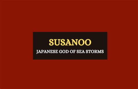 Susanoo –Japanese God of Sea Storms - Symbol Sage